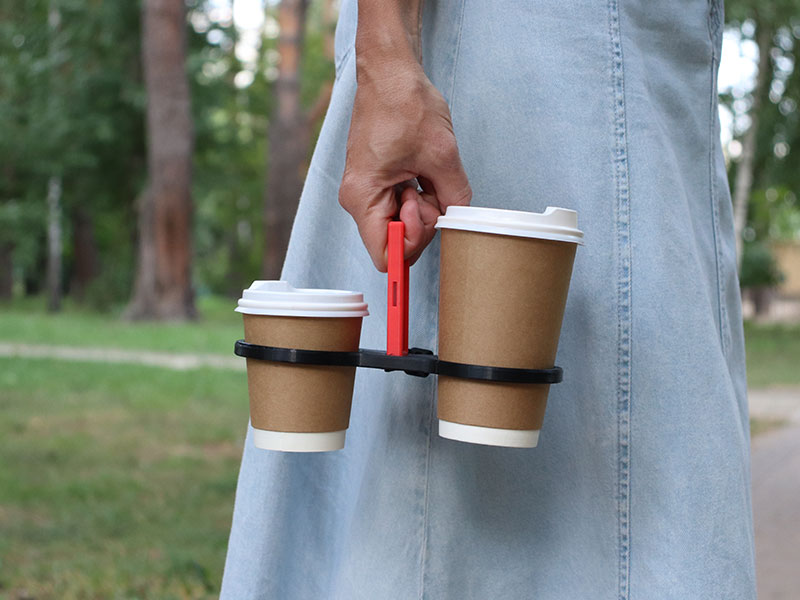 Переноска для двох стаканів кави